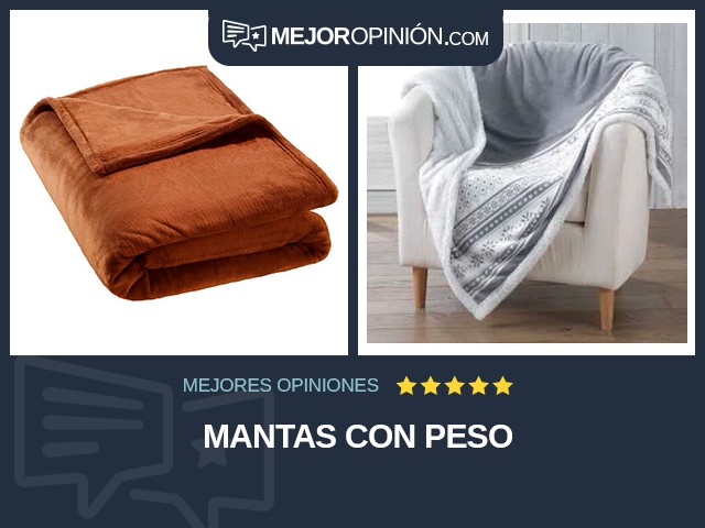 Mantas Con peso