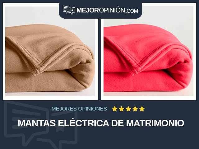 Mantas Eléctrica De matrimonio