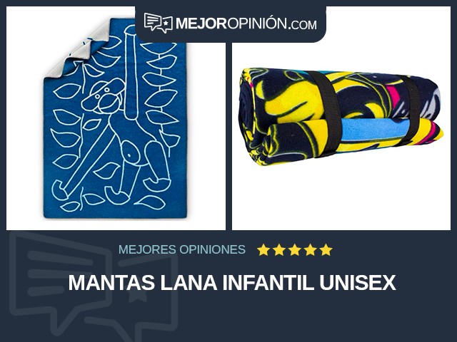 Mantas Lana Infantil unisex