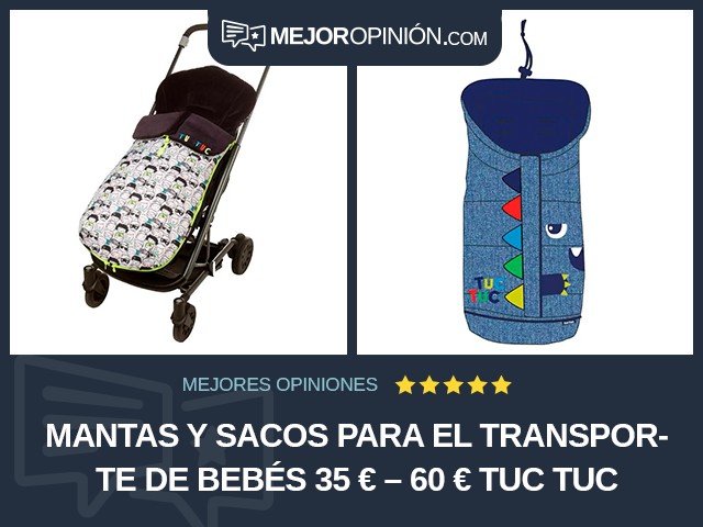 Mantas y sacos para el transporte de bebés 35 € – 60 € tuc tuc