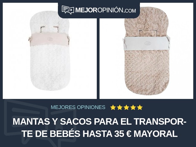 Mantas y sacos para el transporte de bebés Hasta 35 € Mayoral