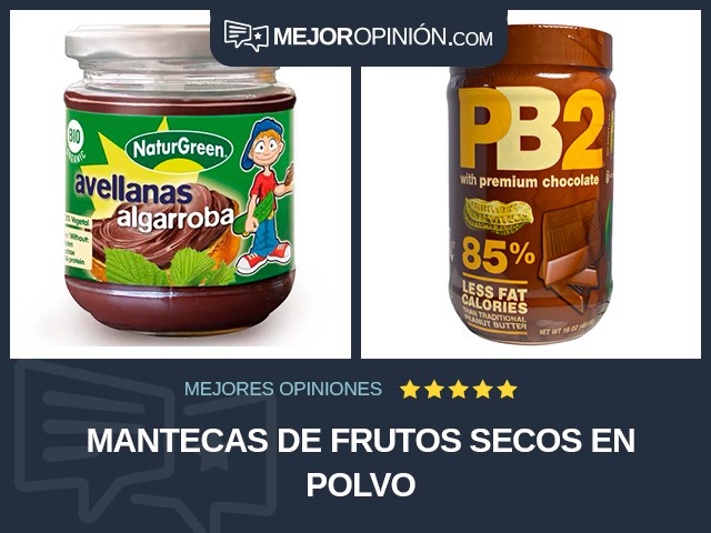 Mantecas de frutos secos En polvo