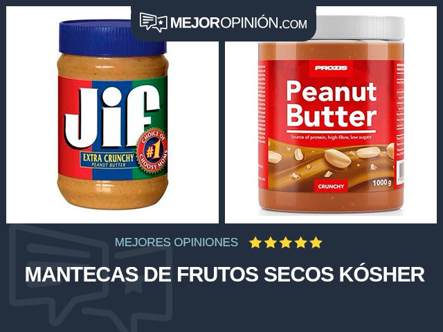 Mantecas de frutos secos Kósher