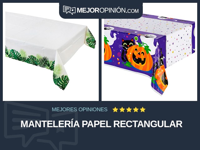 Mantelería Papel Rectangular