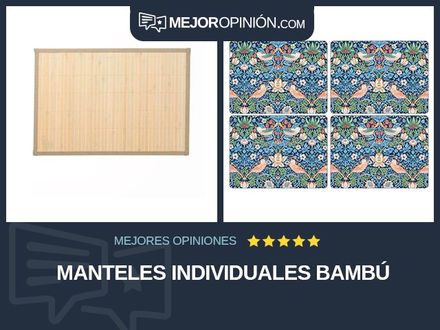 Manteles individuales Bambú