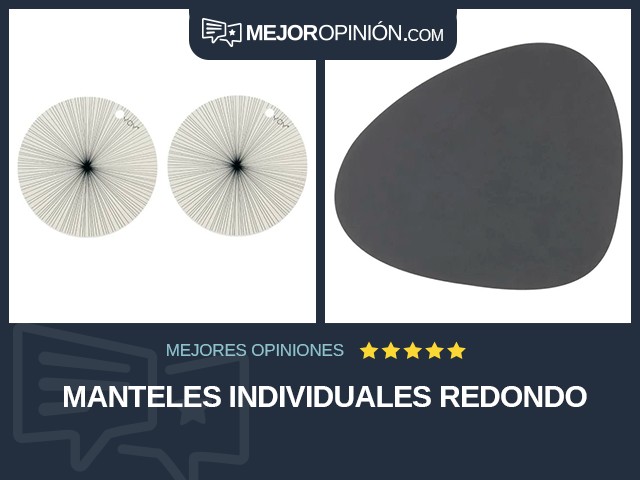 Manteles individuales Redondo