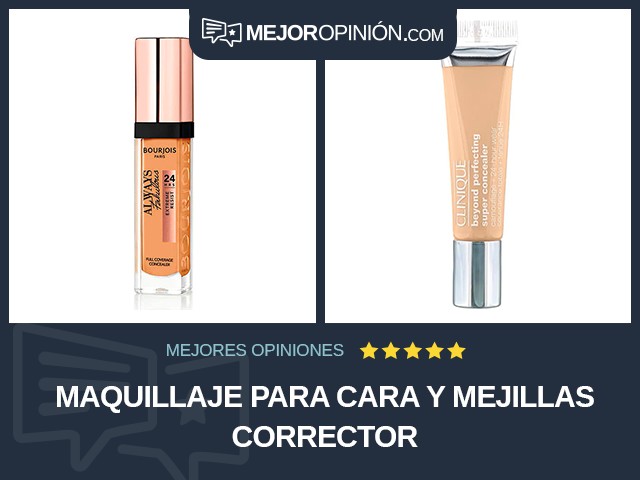 Maquillaje para cara y mejillas Corrector