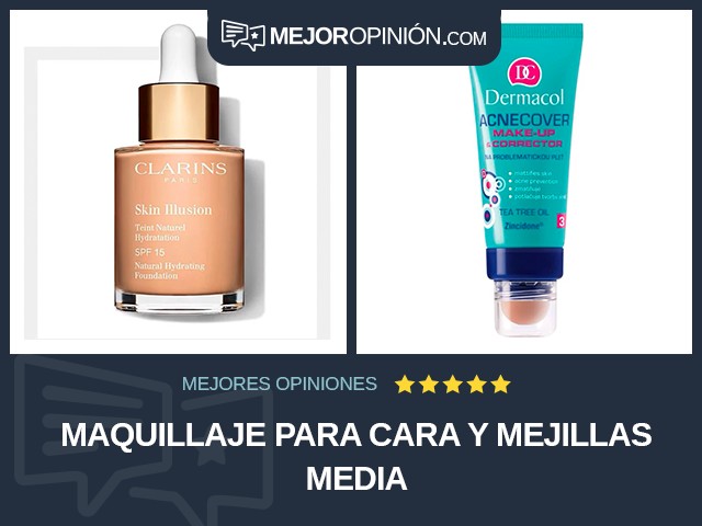 Maquillaje para cara y mejillas Media