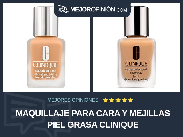 Maquillaje para cara y mejillas Piel grasa Clinique