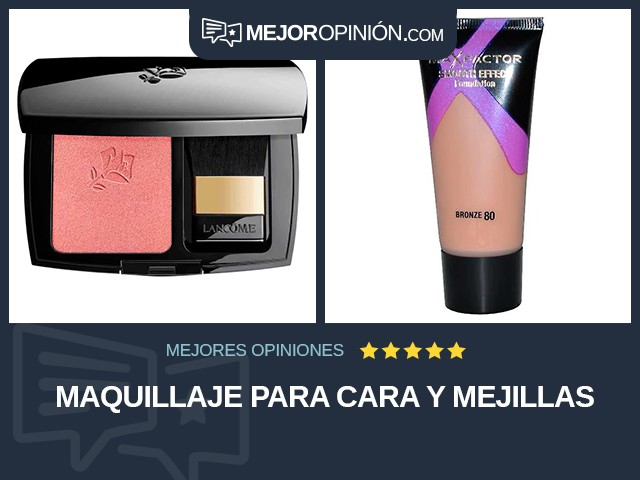 Maquillaje para cara y mejillas