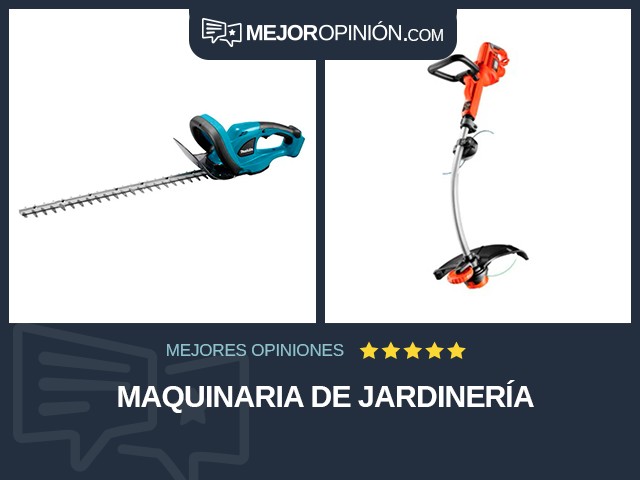 Maquinaria de jardinería