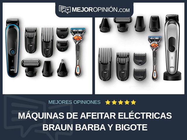 Máquinas de afeitar eléctricas Braun Barba y bigote
