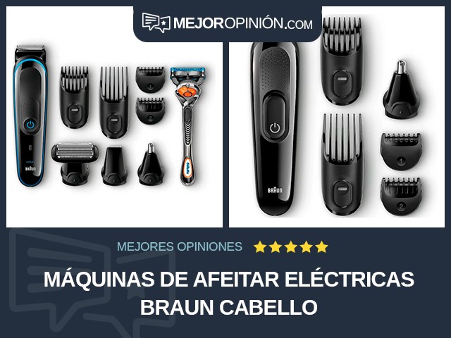 Máquinas de afeitar eléctricas Braun Cabello