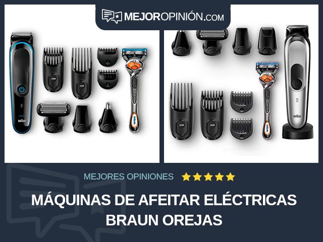 Máquinas de afeitar eléctricas Braun Orejas