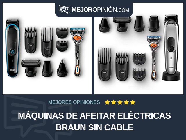 Máquinas de afeitar eléctricas Braun Sin cable
