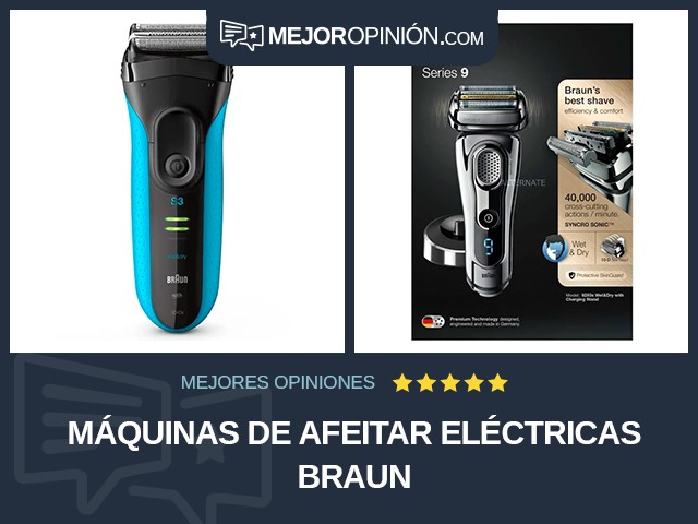 Máquinas de afeitar eléctricas Braun