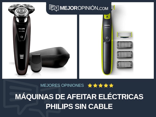 Máquinas de afeitar eléctricas Philips Sin cable