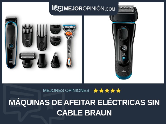 Máquinas de afeitar eléctricas Sin cable Braun