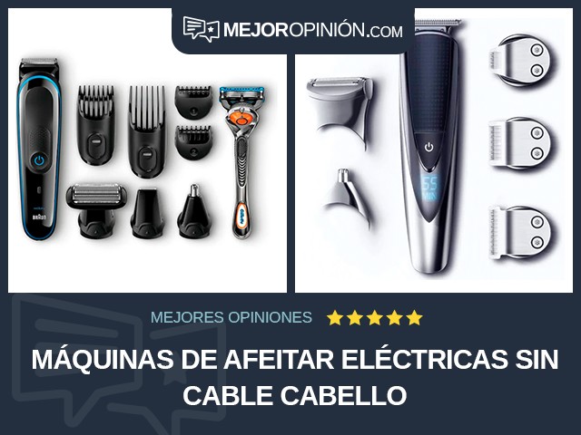Máquinas de afeitar eléctricas Sin cable Cabello