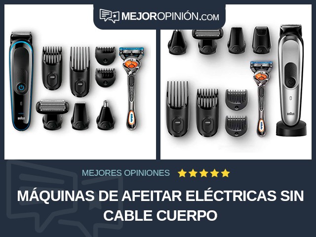 Máquinas de afeitar eléctricas Sin cable Cuerpo