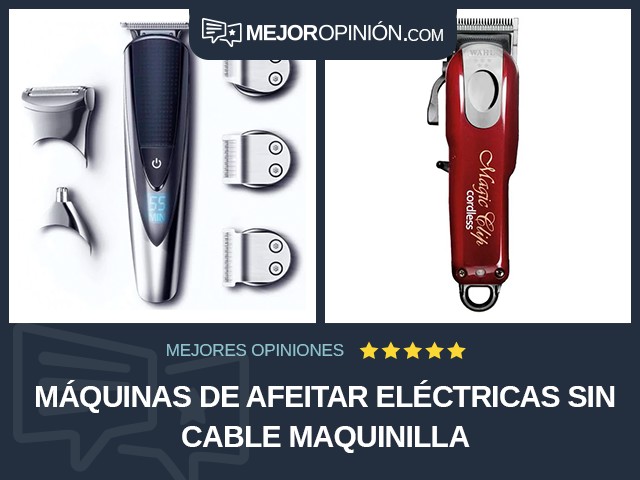Máquinas de afeitar eléctricas Sin cable Maquinilla