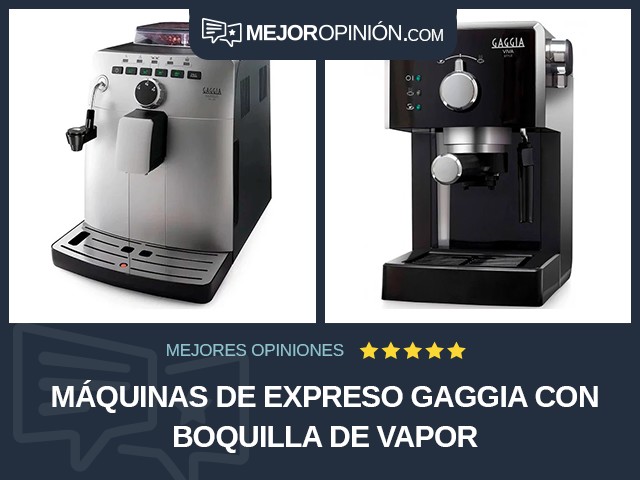 Máquinas de expreso Gaggia Con boquilla de vapor