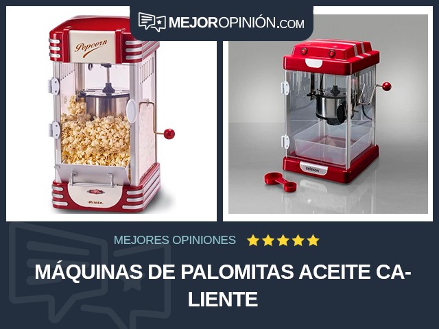 Máquinas de palomitas Aceite caliente