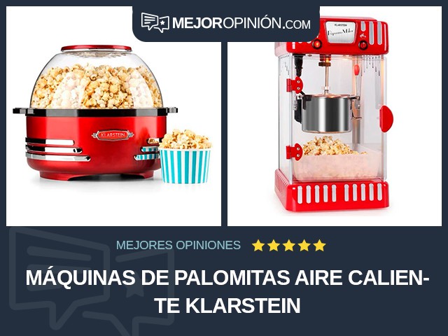 Máquinas de palomitas Aire caliente Klarstein