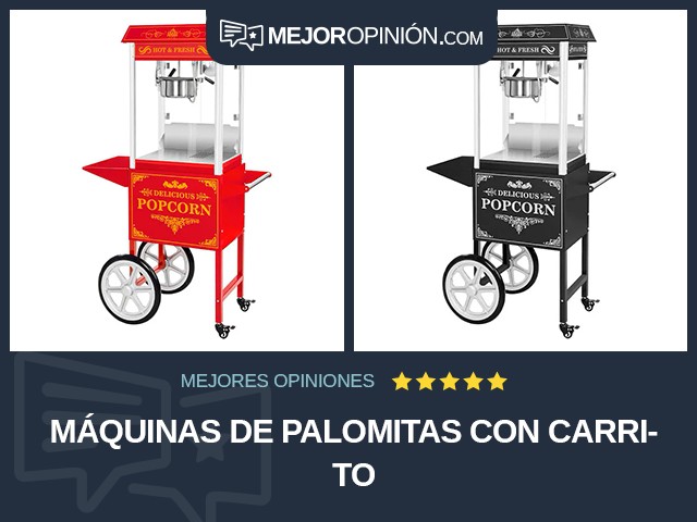 Máquinas de palomitas Con carrito