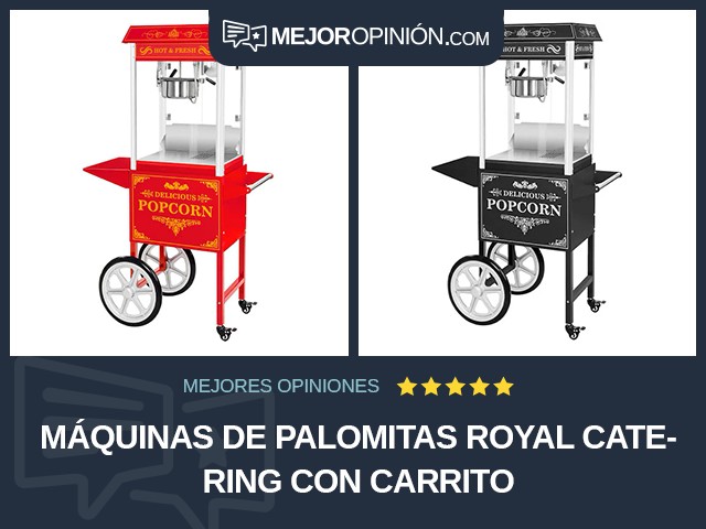 Máquinas de palomitas Royal Catering Con carrito