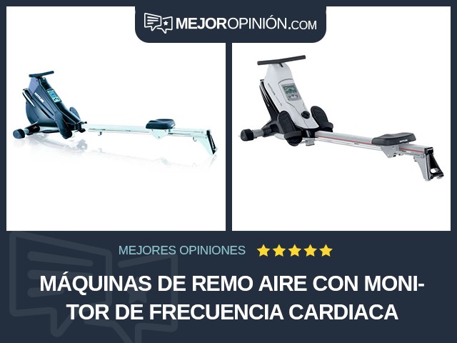 Máquinas de remo Aire Con monitor de frecuencia cardiaca