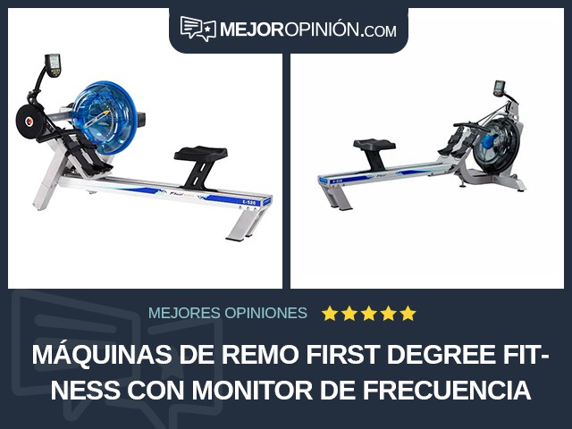 Máquinas de remo First Degree Fitness Con monitor de frecuencia cardiaca