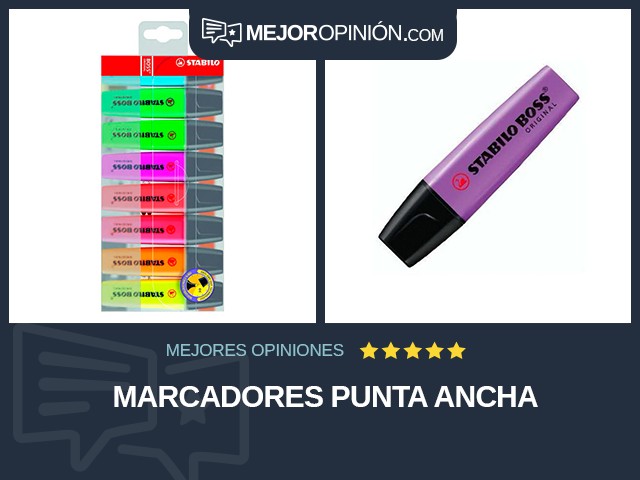 Marcadores Punta ancha