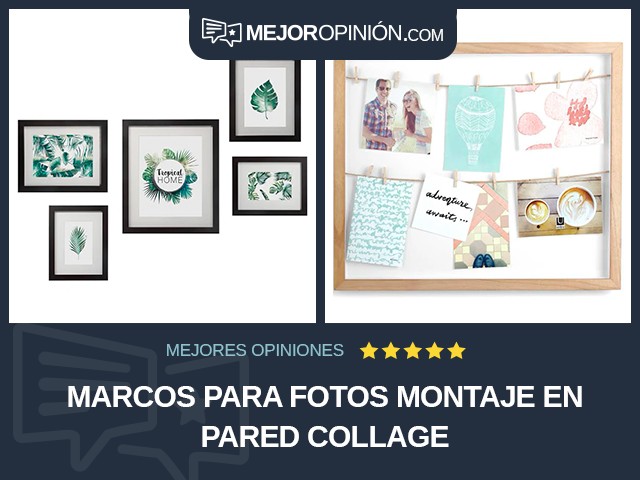 Marcos para fotos Montaje en pared Collage