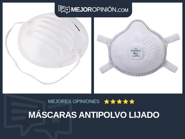 Máscaras antipolvo Lijado