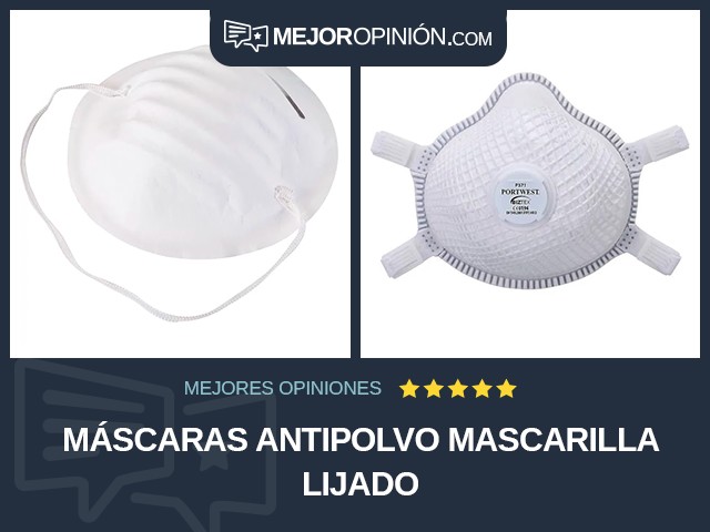 Máscaras antipolvo Mascarilla Lijado