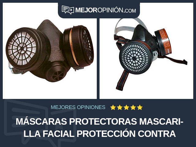 Máscaras protectoras Mascarilla facial Protección contra vapor
