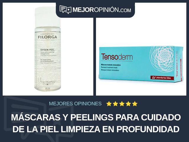 Máscaras y peelings para cuidado de la piel Limpieza en profundidad