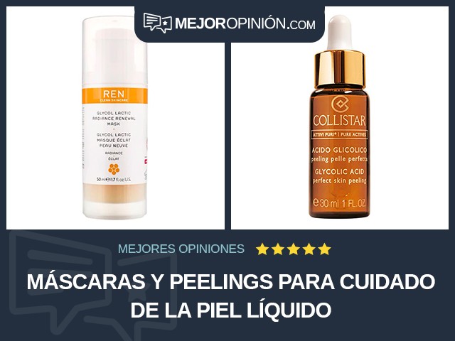 Máscaras y peelings para cuidado de la piel Líquido