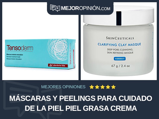 Máscaras y peelings para cuidado de la piel Piel grasa Crema