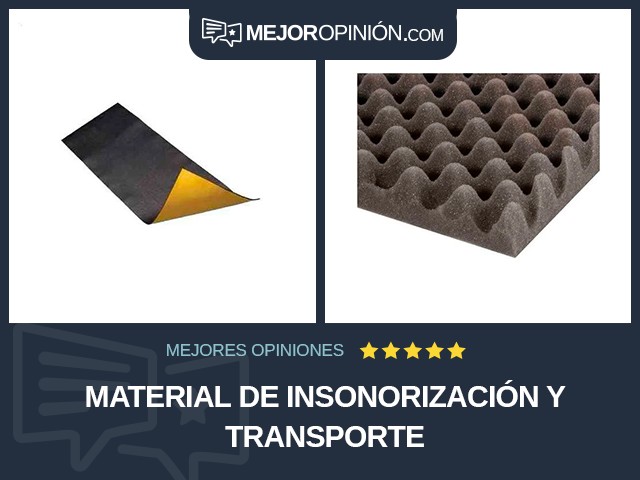 Material de insonorización y transporte