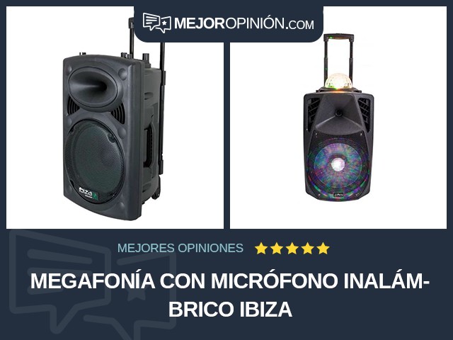 Megafonía Con micrófono inalámbrico Ibiza