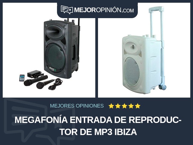 Megafonía Entrada de reproductor de MP3 Ibiza