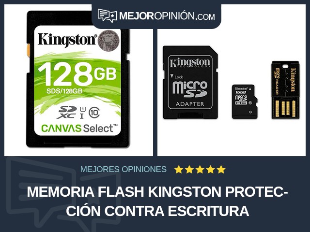 Memoria flash Kingston Protección contra escritura