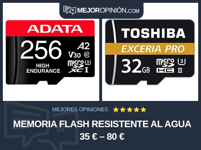 Memoria flash Resistente al agua 35 € – 80 €