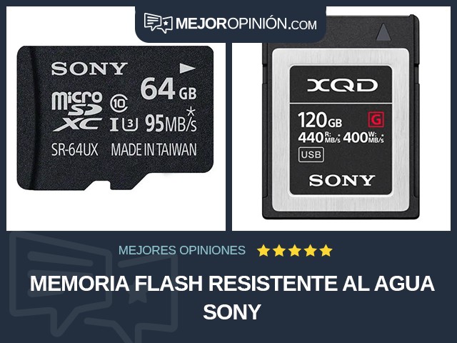 Memoria flash Resistente al agua Sony