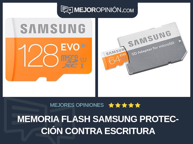 Memoria flash Samsung Protección contra escritura
