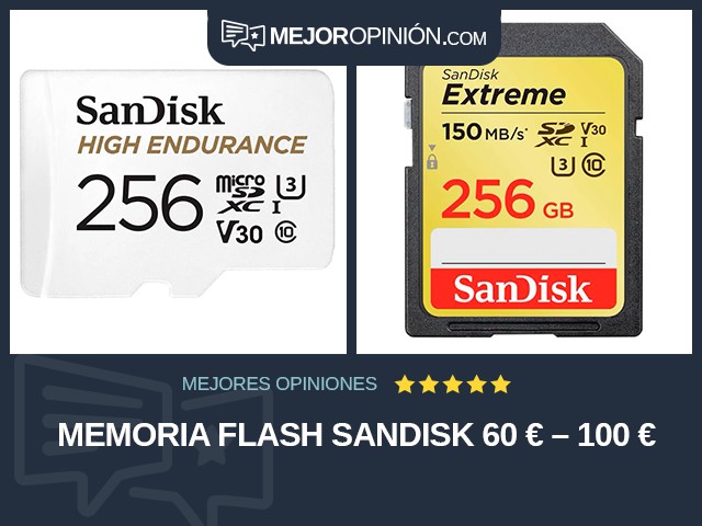 Memoria flash SanDisk 60 € – 100 €