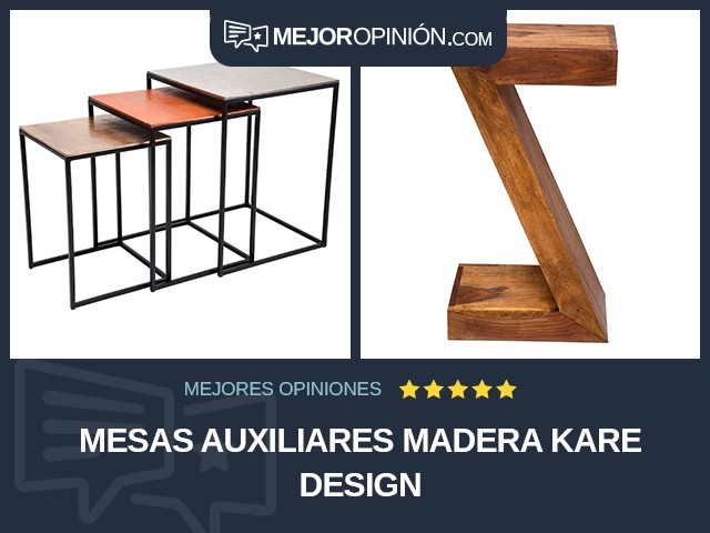 Mesas auxiliares Madera KARE Design