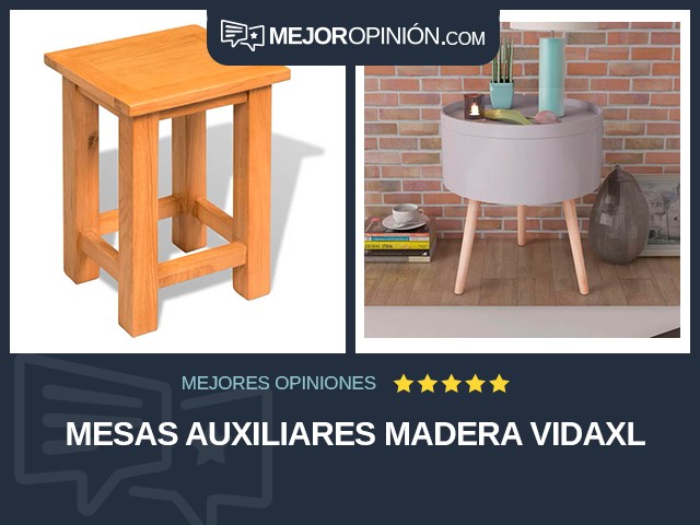 Mesas auxiliares Madera vidaXL